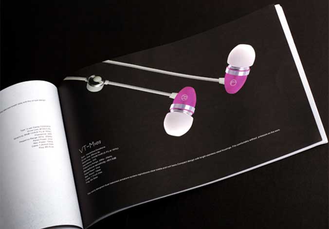 Vtsonic耳機畫冊設(shè)計，宣傳冊設(shè)計